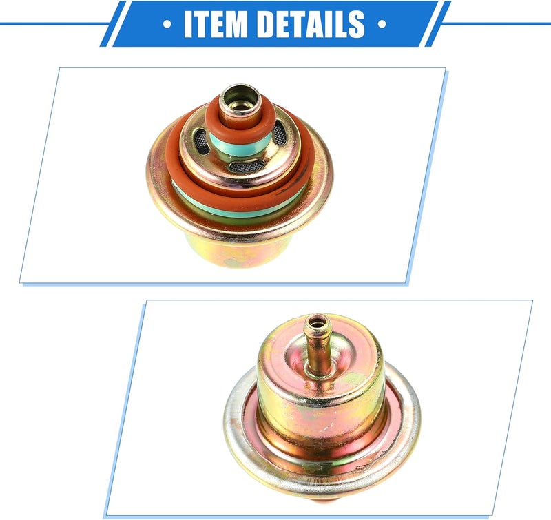 VekAuto Fuel Pressure Regulator Compatible for Jeep Wrangler 1991-1995, Durable Metal Bronze Tone - Image 5